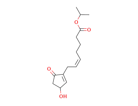 Molecular Structure of 81834-79-9 (7-(3-hydroxy-5-oxo-1-cyclopenten-1-yl)-(5Z)--Heptenoic acid-1-Methylethyl ester)