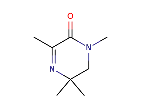 Molecular Structure of 82043-99-0 (2(1H)-Pyrazinone,5,6-dihydro-1,3,5,5-tetramethyl-(9CI))
