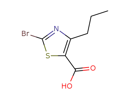 Molecular Structure of 81569-64-4 (2-bromo-4-propylthiazole-5-carboxylic acid)