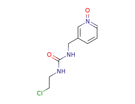 Molecular Structure of 70015-88-2 (1-(2-chloroethyl)-3-(3-pyridylmethyl)urea N<sub>arom</sub>-oxide)