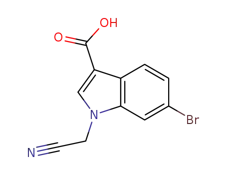 1H-Indole-3-carboxylic acid, 6-bromo-1-(cyanomethyl)-