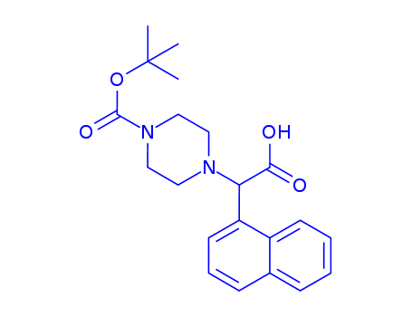 2-(4-Boc-piperazinyl)-2-(1-naphthalenyl)acetic acid