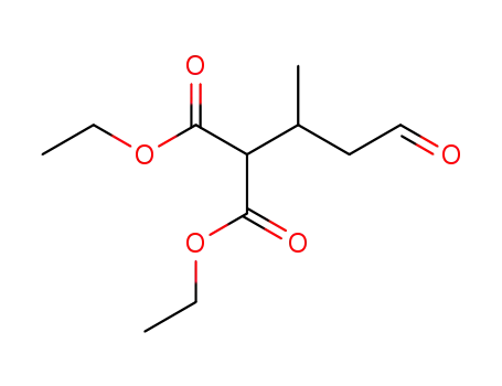 Molecular Structure of 23904-39-4 (Propanedioic acid, (1-methyl-3-oxopropyl)-, diethyl ester)