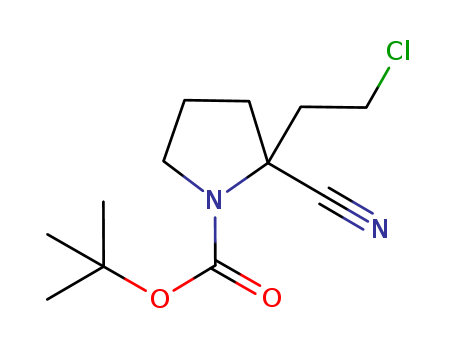 tert-butyl2-(2-chloroethyl)-2-cyanopyrrolidine-1-carboxylate