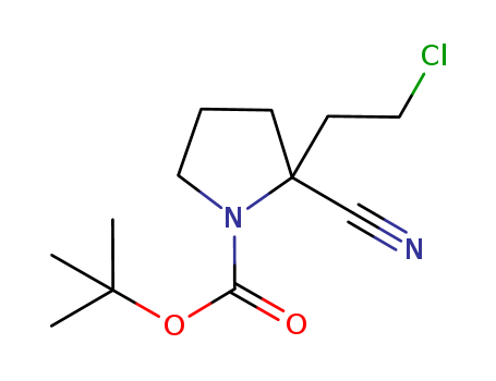 tert-butyl 2-(2-chloroethyl)-2-cyanopyrrolidine-1-carboxylate