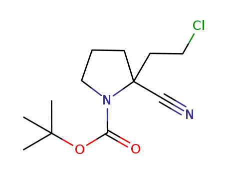 tert-butyl 2-(2-chloroethyl)-2-cyanopyrrolidine-1-carboxylate