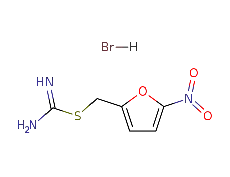 Molecular Structure of 82118-18-1 ((5-NITRO-2-FURYL)METHYL AMINOMETHANIMIDOTHIOATE HYDROBROMIDE)