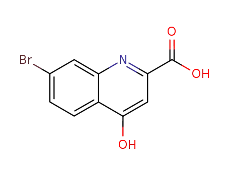 Molecular Structure of 134785-82-3 (7-bromo-4-hydroxy-quinoline-2-carboxylic acid)