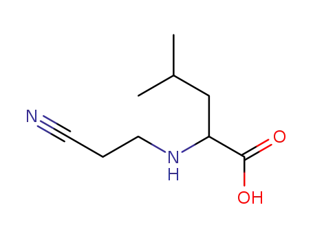 펜탄산, 2-(2-시아노에틸아미노)-4-메틸-