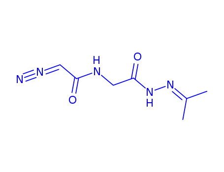 Molecular Structure of 818-03-1 ([2-({2-[2-(1-methylethylidene)hydrazino]-2-oxoethyl}amino)-2-oxoethylidene]diazenium (non-preferred name))