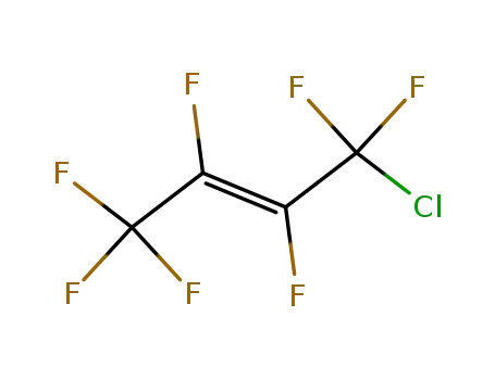 Molecular Structure of 58384-34-2 (2-Butene, 1-chloro-1,1,2,3,4,4,4-heptafluoro-, (E)-)
