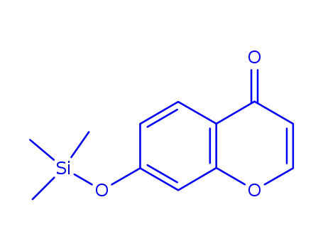 Molecular Structure of 815599-81-6 (4H-1-Benzopyran-4-one, 7-[(trimethylsilyl)oxy]-)