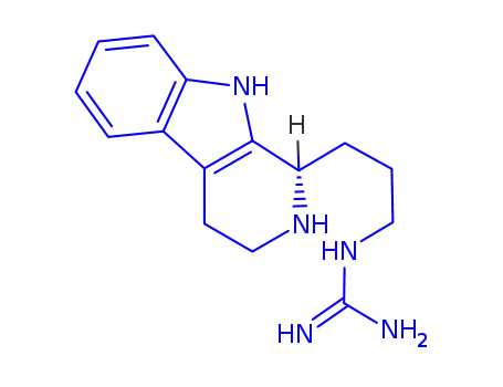 Molecular Structure of 82264-57-1 (N-[3-(2,3,4,9-TETRAHYDRO-1H-B-CARBOLIN-1-YL)-PROPYL]-GUANIDINE)