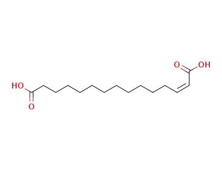 Molecular Structure of 81588-35-4 (2-Pentadecenedioic acid)