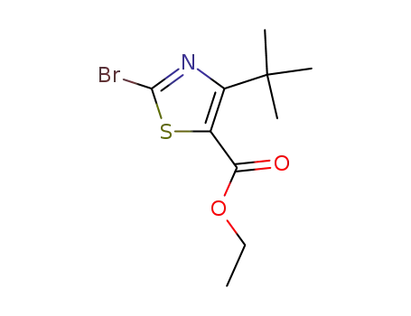 Molecular Structure of 81569-31-5 (5-Thiazolecarboxylicacid,2-bromo-4-(1,1-dimethylethyl)-,ethylester(9CI))
