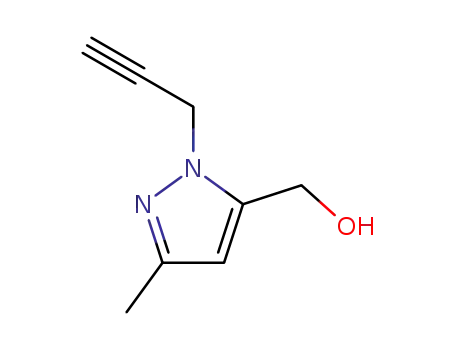 Molecular Structure of 82235-71-0 (1H-Pyrazole-5-methanol,  3-methyl-1-(2-propynyl)-  (9CI))