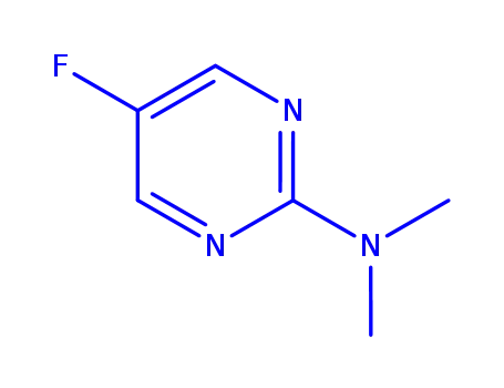 Molecular Structure of 81568-10-7 (2-Pyrimidinamine, 5-fluoro-N,N-dimethyl- (9CI))