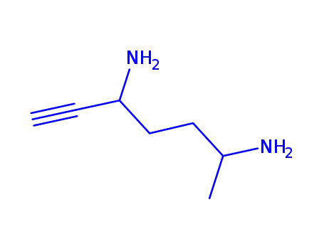 Molecular Structure of 81645-70-7 (6-heptyne-2,5-diamine)