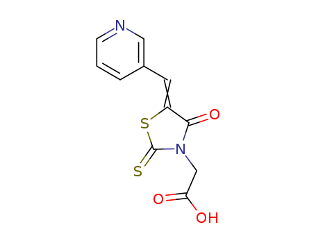 3-Thiazolidineaceticacid, 4-oxo-5-(3-pyridinylmethylene)-2-thioxo- cas  82158-60-9