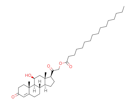 Molecular Structure of 96887-48-8 (11β-hydroxy-21-palmitoyloxy-pregnene-(4)-dione-(3.20))