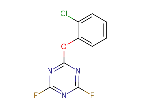 Molecular Structure of 886-45-3 (2-(2-chlorophenoxy)-4,6-difluoro-1,3,5-triazine)