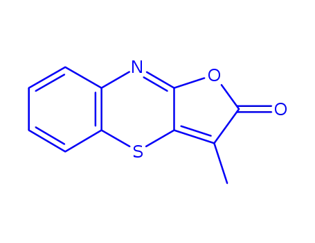 Molecular Structure of 820968-52-3 (2H-Furo[3,2-b][1,4]benzothiazin-2-one,3-methyl-(9CI))