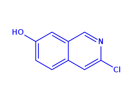 Molecular Structure of 82117-25-7 (3-chloroisoquinolin-7-ol)