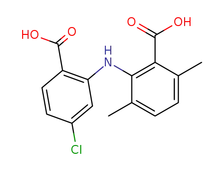 Molecular Structure of 82050-51-9 (4-chloro-3',6'-dimethyl-2,2'-iminodibenzoate)