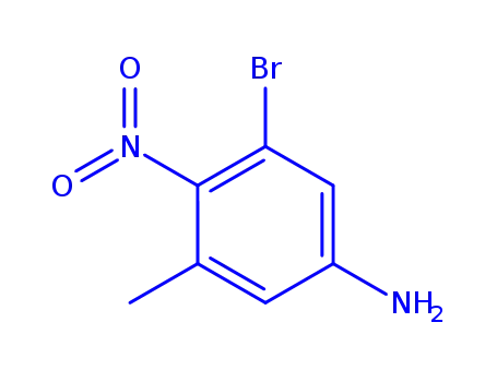 Molecular Structure of 885523-78-4 (5-AMINO1-BROMO-3-METHYL-2-NITROBENZENE)