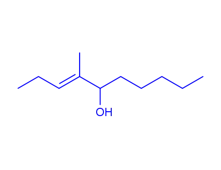 Molecular Structure of 81782-77-6 (4-Methyl-3-decen-5-ol)