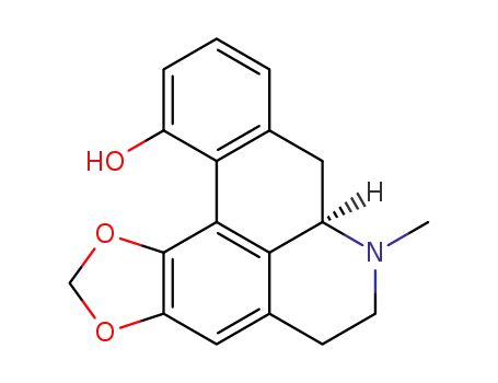 Molecular Structure of 81-67-4 (1,2-METHYLENEDIOXY-11-HYDROXYAPORPHIN)