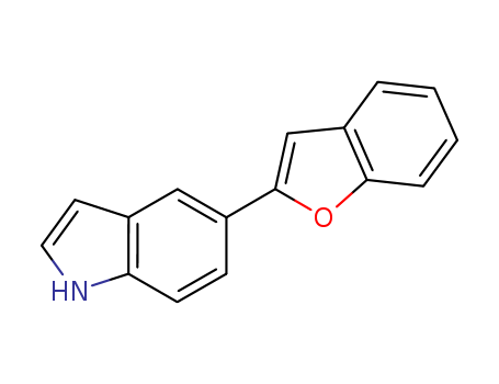 1H-Indole,5-(2-benzofuranyl)-
