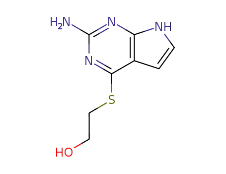 2-Amino-4-(2-hydroxyethylthio)-7H-pyrrolo<2,3-d>pyrimidin