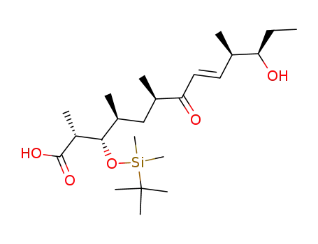 <2R-(2R*,3S*,4S*,6R*,8E,10R*,11R*)>-3-<<(1,1-dimethylethyl)dimethylsilyl>oxy>-11-hydroxy-2,4,6,10-tetramethyl-7-oxo-8-tridecenoic acid