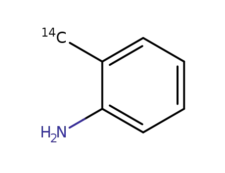 Molecular Structure of 82299-97-6 (2-TOLUIDINE [METHYL-14C])