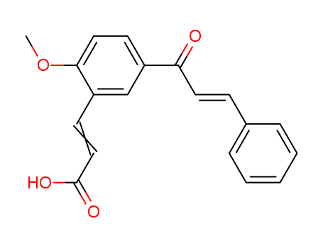 (E,E)-3-(2-METHOXY-5-(1-OXO-3-PHENYL-2-ALLYL)PHENYL)-2-PROPENOIC AC ID