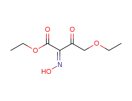Molecular Structure of 62909-23-3 (Butanoic acid, 4-ethoxy-2-(hydroxyimino)-3-oxo-, ethyl ester)