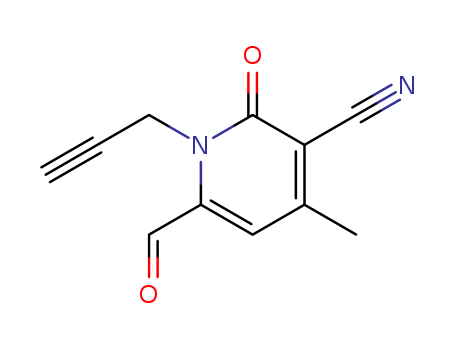 3-Pyridinecarbonitrile,6-formyl-1,2-dihydro-4-methyl-2-oxo-1-(2-propynyl)-(9CI)