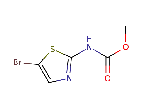 Molecular Structure of 828928-72-9 (Carbamic  acid,  (5-bromo-2-thiazolyl)-,  methyl  ester  (9CI))