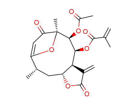 (3aS,4S,5R,6R,10R,11aR)-5-(acetyloxy)-6,10-dimethyl-3-methylidene-2,7-dioxo-2,3,3a,4,5,6,7,10,11,11a-decahydro-6,9-epoxycyclodeca[b]furan-4-yl 2-methylprop-2-enoate