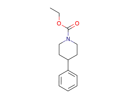 Molecular Structure of 82902-53-2 (1-Piperidinecarboxylic acid, 4-phenyl-, ethyl ester)