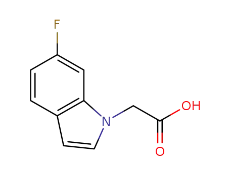 Molecular Structure of 887685-54-3 ((6-Fluoro-indol-1-yl)-aceticacid)