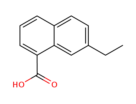 Molecular Structure of 824430-41-3 (1-Naphthalenecarboxylicacid,7-ethyl-(9CI))