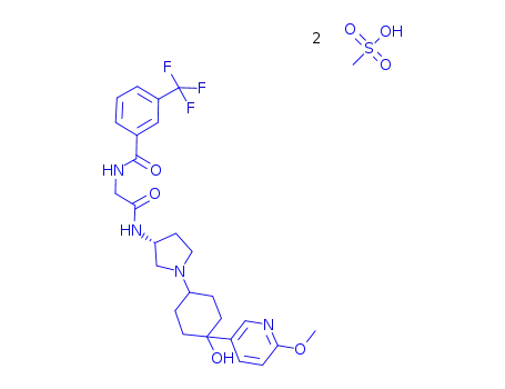 Molecular Structure of 887401-93-6 (INCB 3284 diMesylate)