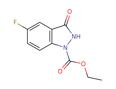1H-Indazole-1-carboxylic acid, 5-fluoro-2,3-dihydro-3-oxo-, ethyl ester