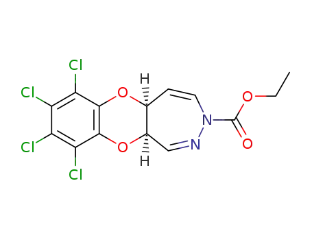 ethyl 7,8,9,10-tetrachloro-5a,11a-dihydro-3H-[1,4]benzodioxino[2,3-d][1,2]diazepine-3-carboxylate