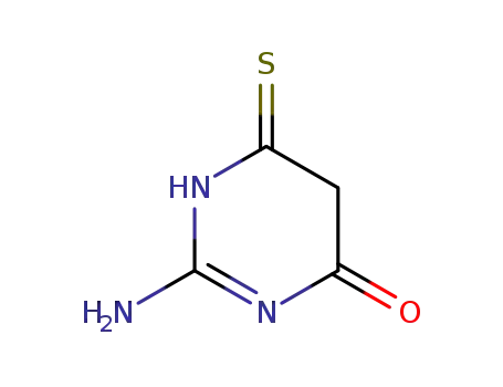 Molecular Structure of 89033-32-9 (4,6(1H,5H)-Pyrimidinedione, 2-amino-4-thio- (7CI))