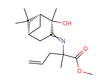2-[(1R,2R,5R)-2-Hydroxy-2,6,6-trimethyl-bicyclo[3.1.1]hept-(3E)-ylideneamino]-2-methyl-pent-4-enoic acid methyl ester