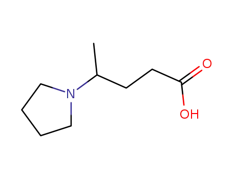 Molecular Structure of 889940-05-0 (4-pyrrolidin-1-ylpentanoic acid(SALTDATA: HCl))