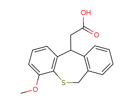 Molecular Structure of 82407-43-0 (4-Methoxy-6,11-dihydrodibenzo(b,e)thiepin-11-acetic acid)